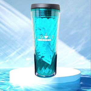 Liquid Bistro Blue Tumbler Hot / Cold Nwt